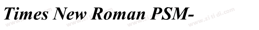 Times New Roman PSM字体转换